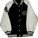 Unbranded Varsity Jacket - Medium Black & White Wool