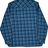 511 Tactical Checked Flannel Shirt - Large Blue Cotton