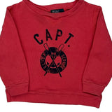 Age 24 Months Polo By Ralph Lauren Graphic Long Sleeve T-Shirt - 3XS Red Cotton