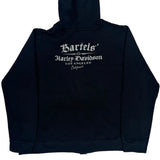Bartel'S Los Angeles Harley Davidson Spellout Hoodie - Large Black Cotton