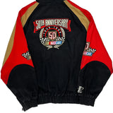 50Th Anniversary Logo Athletics Nascar Varsity Jacket - XL Black Cotton
