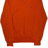 Tommy Hilfiger Sweater - Large Orange Cotton