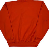 90S Blank Hanes Sweatshirt - Large Orange Cotton Blend