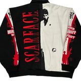 Scarface Jh Designs Graphic Bomber Jacket - 2XL Black & White Cotton