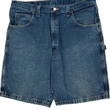 Wrangler Denim Shorts - 36W 10L Blue Cotton
