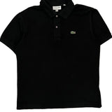Lacoste Polo Shirt - Medium Black Cotton