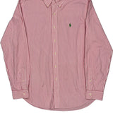Ralph Lauren Striped Shirt - Large Red Cotton