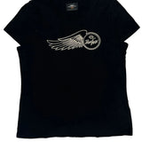 Harley Davidson T-Shirt - Large Black Cotton