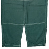 Hip Hop Empyre Double Knee Carpenter Trousers - 36W 30L Green Cotton