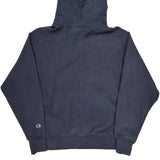 Reverse Weave Champion Hoodie - Large Navy Cotton Blend