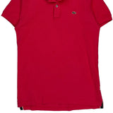 Lacoste Polo Shirt - XL Red Cotton