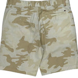Tommy Hilfiger Camo Chino Shorts - 34W 9L Beige Cotton