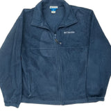 Columbia Fleece Jacket - Large Blue Polyester