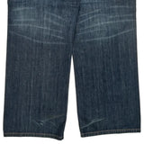 Spade And Lion Embroidery Eight Jeans - 34W 33L Blue Cotton