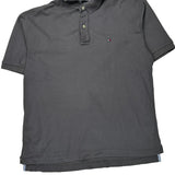 Tommy Hilfiger Polo Shirt - Large Grey Cotton