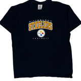 Pittsburgh Steelers N.F.L. Team Apparel T-Shirt - Large Black Cotton