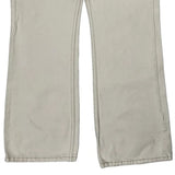 Low Levis Boot Cut Jeans - 30W UK 10 Cream Cotton