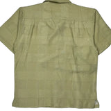 Platinum Hawaiian Shirt - Large Beige Silk