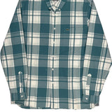 Slim Fit Lacoste Checked Shirt - XL Blue Cotton