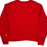 Reverse Weave Champion Sweatshirt - Large Red Cotton