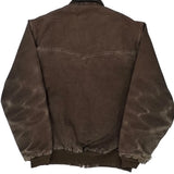 Faded Carhartt Dkb Santa Fe Bomber Jacket - XL Brown Cotton
