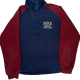 Since 1971 Nike Graphic 1/4 Zip - Large Blue Cotton