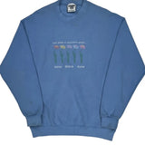 Grammie'S Garden Lee Sweatshirt - Large Blue Cotton