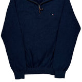 Tommy Hilfiger 1/4 Zip - Large Navy Cotton