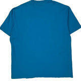 Blank Hanes Single Stitch T-Shirt - 2XL Blue Cotton