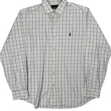 Polo By Ralph Lauren Checked Shirt - XL White Cotton