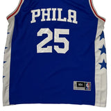 Philadelphia 76Ers Adidas Jersey - 2XL Blue Polyester