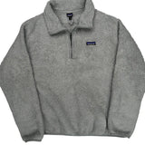 Patagonia 1/4 Zip - 2XL Gray Polyester