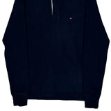Tommy Hilfiger Rugby Shirt - Small Navy Cotton