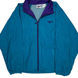 Reebok Windbreaker - Large Blue Nylon