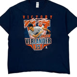 Justin Verlander Gildan Graphic T-Shirt - 2XL Navy Cotton