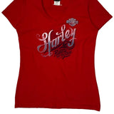 Faribault Harley-Davidson Harley Davidson Graphic T-Shirt - XL Red Cotton