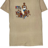Nbc Sports Moscow 1980 Hanes Graphic T-Shirt - Medium Beige Cotton