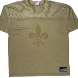 Fleur-De-Lis Design Adidas Football Football Jersey - XL Beige Polyester