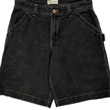 Authentic Collection Carpenter Shorts - 32W 9L Black Cotton