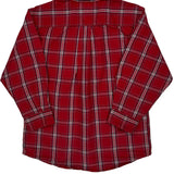 Age 5 Tommy Hilfiger Checked Flannel Shirt - Small Red Cotton
