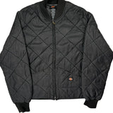 Dickies Quilted Liner Bomber Jacket - Medium Black Polyester