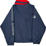 Racing Nautica Spellout Windbreaker - Large Navy Cotton