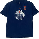 Edmonton Oilers Reebok Nhl T-Shirt - Large Blue Cotton