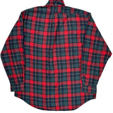 Ralph Lauren Checked Flannel Shirt - Large Green Cotton