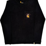 Workwear Carhartt Long Sleeve T-Shirt - Small Black Cotton