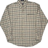 Chaps Ralph Lauren Checked Shirt - Large Beige Cotton
