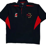 Unbranded Graphic Rugby Shirt - Large Black Cotton