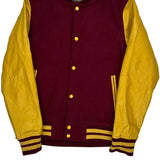 Hawkings Mcgill Varsity Jacket - Small Burgundy Leather