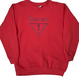 Guess Sweatshirt - XL Red Cotton