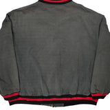 Thunder Swingster Nascar Bomber Jacket - 2XL Gray Cotton Blend